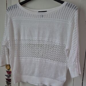 Express White Knit Top